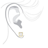 14K Gold Pave Set Round Diamond Studs Earrings 0.33ct