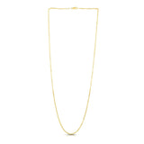 14k Yellow Gold Diamond Cut Cable Link Chain 1.8mm