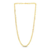5.7mm 14k Yellow Gold Solid Curb Chain