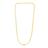 3.5mm 10k Yellow Gold Solid Diamond Cut Rope Chain