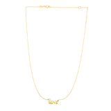 14k Yellow Gold Script LOVE Necklace