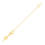 14k Yellow Gold Script LOVE Necklace