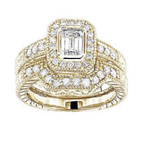 1.03ct 14K Gold Diamond Engagement Ring Set