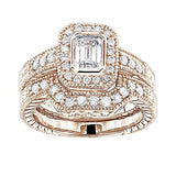 1.03ct 14K Gold Diamond Engagement Ring Set