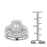 1.03ct 14K Gold Diamond Engagement Ring Set