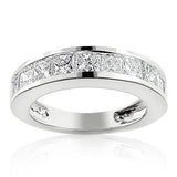 5.33ct Princess Cut Channel Setting Diamond Engagement Ring Set