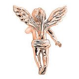 0.70ct 14K Gold Fancy Pink Diamonds Angel Pendant