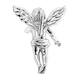 14K Solid Gold Mini Diamond Angel Pendant 0.70ct