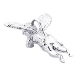 0.49ct Micro Angel Charm Pendant 14K Gold