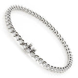 4.40ct 14K Round Diamond Tennis Bracelet