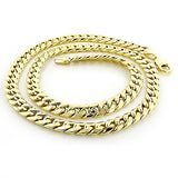 Yellow Gold Miami Cuban Link Curb Chain 10K 22-40in