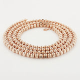 10K Rose Gold Moon Cut Chain 6mm 22-40in