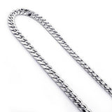White Gold Miami Cuban Link Chain in 10K 22-40in 11mm