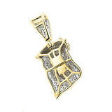 Mini Diamond Jesus Head Pendant Solid 10K Gold 1/2 carat