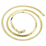 Solid 10K Yellow Gold Herringbone Chain Necklace 2.3mm