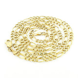 14K Yellow Gold Figaro Chain 5.5mm 22-24in