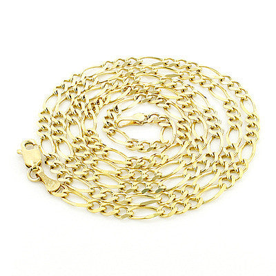 14K Yellow Gold Figaro Chain 5.5mm 22-24in