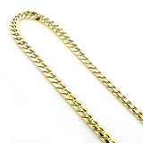 Yellow Gold Miami Cuban Link Curb Chain 10K 22-40in