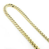 Yellow Gold Miami Cuban Link Curb Chain 10K 22-40in