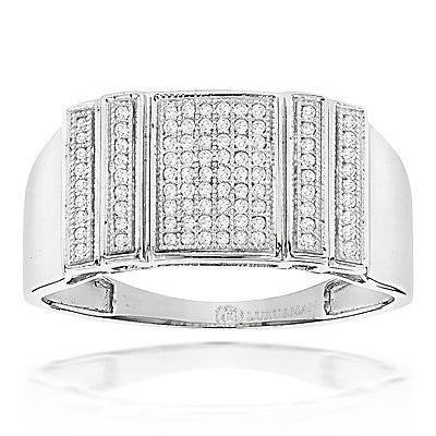 0.32ct Men's Pave Diamond Ring