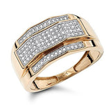 0.32ct Solid Gold Men's Diamond Ring