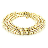 Done 10K Yellow Gold Moon Cut Chain 6mm 22-40in