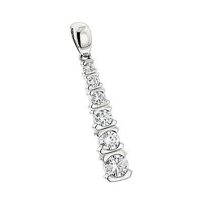 14K Gold Journey Diamond Pendant for Women 1/2ct