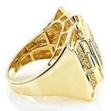 1.11ct 10K Yellow Diamond Men's Ring