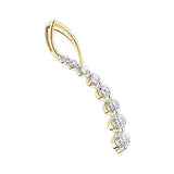 Diamond Journey Pendant for Women 0.55ct 14K Gold