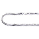 14K Solid Yellow White Gold Franco Chain 30-40in 3.5mm Acc