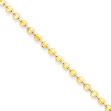 14K Yellow Gold Ball / Combat / Dog Tag Chain 3mm 22-40in Acc