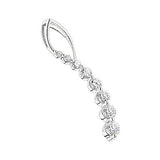 Diamond Journey Pendant for Women 0.55ct 14K Gold