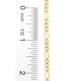 10K Yellow Gold Figaro Chain 3.5mm 18-24in