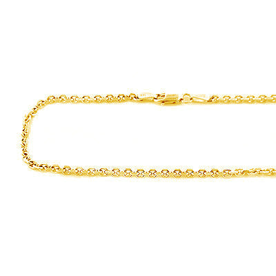 14K Yellow Gold Cable Chain 20 -40in 2mm Acc