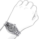 Unisex Rolex Oyster Perpetual Datejust Custom Diamond Watch 1.5ct