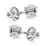 14K GOLD 1/2 CARAT ROUND DIAMOND STUD EARRINGS