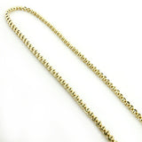 Mens Chains: Yellow Gold Ball Moon Cut Chain 10K 5mm 22-40in