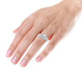 14K Gold 0.77ct Diamond Unique Engagement Ring Set