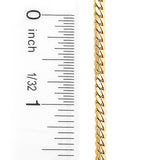Yellow Gold Miami Cuban Link Curb Chain 14K 3mm 22-40in Acc