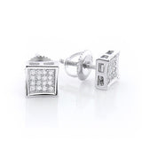 Sterling Silver Diamond Stud Earrings 0.25ct