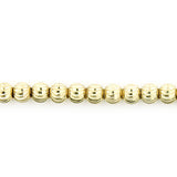 Mens Gold Chains: Yellow Gold Ball Moon Cut Chain 10K 4 mm Acc