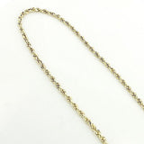 14K Yellow Gold Rope Chain 5mm 22-30in