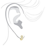 Diamond Hoop Earrings 14K Gold 1 Carat Diamond Huggie Earrings