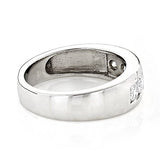 5 Stone 14K Gold Mens Diamond Wedding Band 1ct