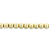 10K Yellow Gold Moon Cut Chain Bracelet 6mm 7.5-9in