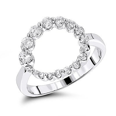 Journey Jewelry 14K Journey Diamond Circle Ring 0.80ct