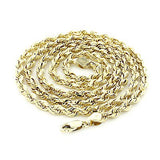 14K Yellow Gold Rope Chain 5mm 22-30in