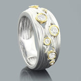 Designer Diamond Wedding Ring LUCCELLO 0.41ct 18K Gold