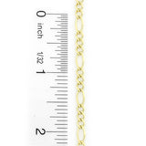 14K Yellow Gold Figaro Chain 4.5mm 22-24in