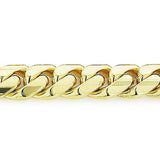 14K Yellow Gold Miami Cuban Link Curb Chain 8mm Wide 22in-40in Long Acc